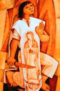 Juan Diego y la Virgen de Guadalupe